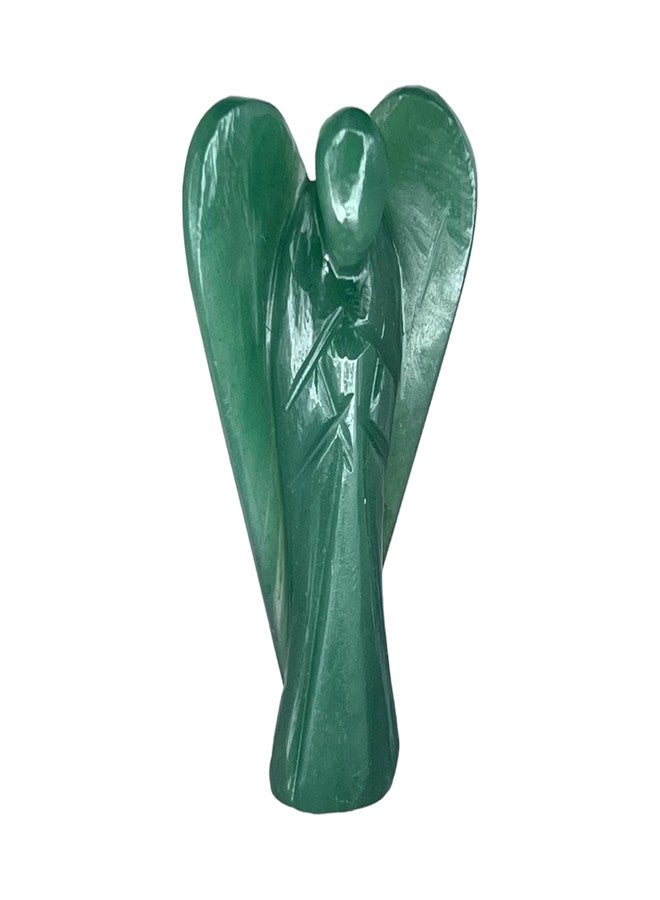 ANAYA AGATE Green Jade Guardian Angel Statue - 2 Inch Natural Hand-Carved Crystal Angel Figurine for Luck, Prosperity & Positive Energy - Healing Stone for Women, Home & Office Decor - Image 2